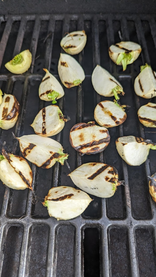 Grilled Hakurei Turnips